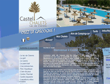 Tablet Screenshot of castel-chalets.com